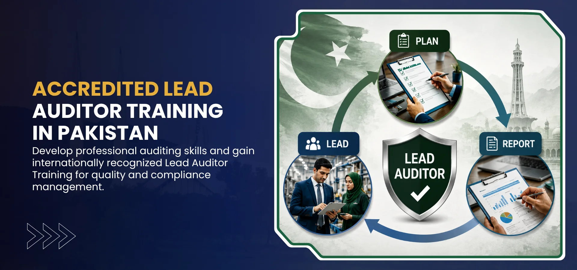 ISO Lead Auditor Training Pakistan Lead Auditor Course Pakistan ISO Lead Auditor Course ISO Auditor Training Pakistan ISO Lead Auditor Certification ISO 9001 Lead Auditor Training ISO 14001 Lead Auditor Training ISO 45001 Lead Auditor Training